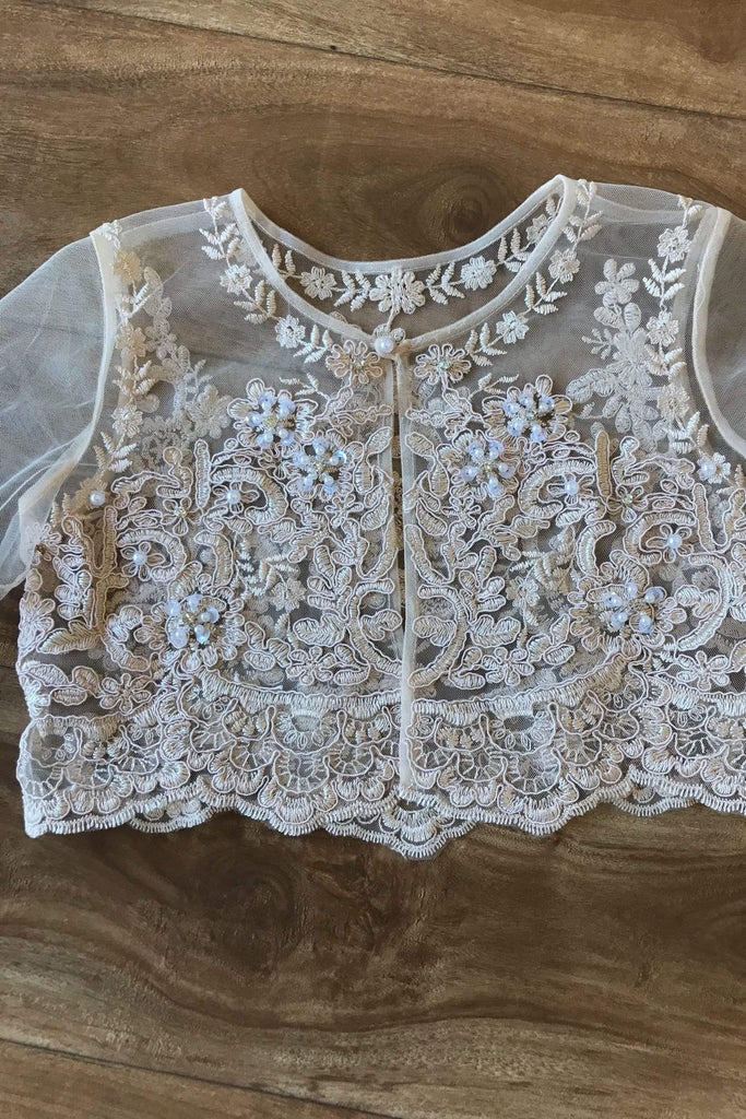 Lace Bolero White