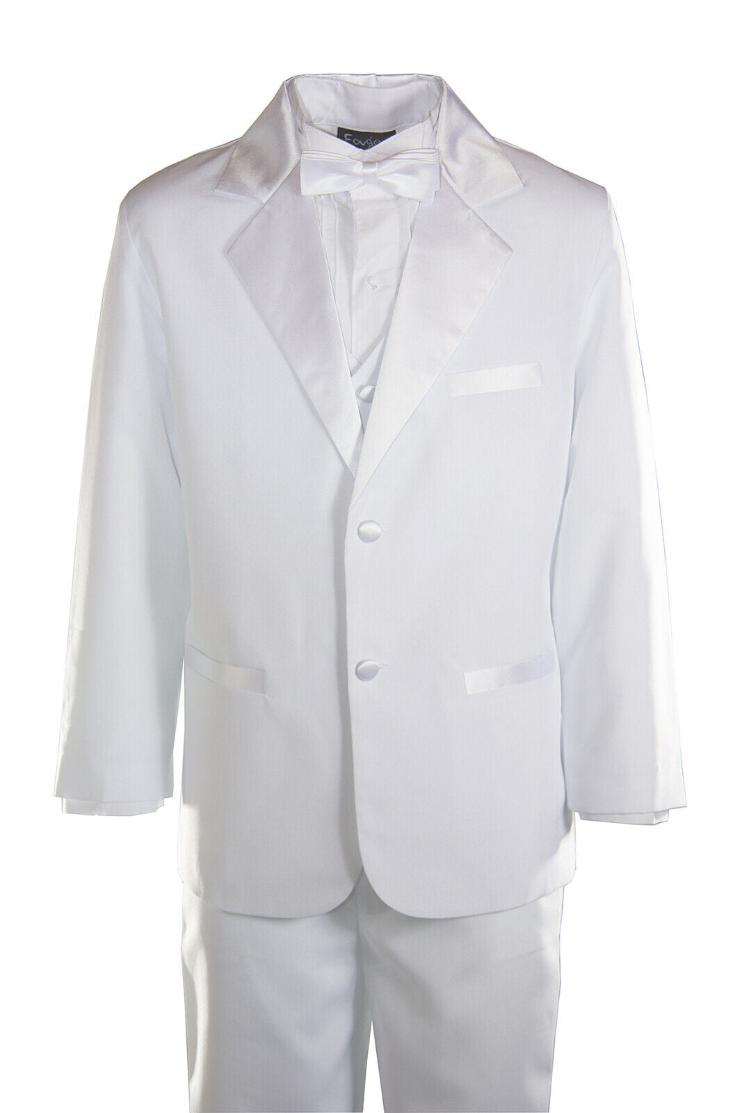 White Regular Fit 5pc Tuxedo