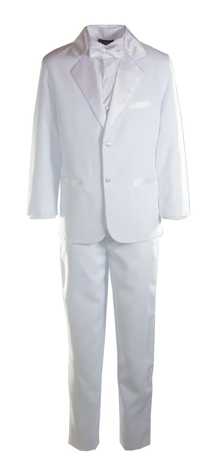 White Regular Fit 5pc Tuxedo