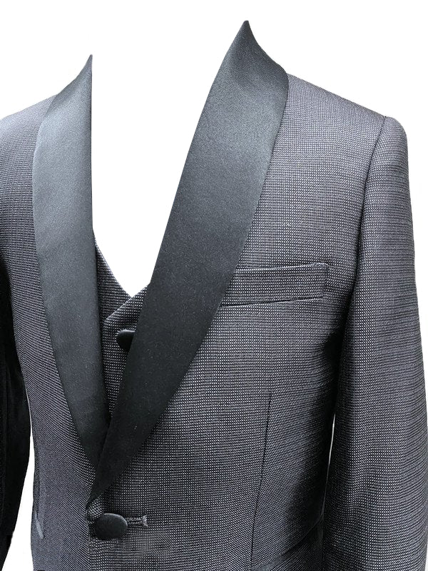 Charcoal Patterned Slim Fit