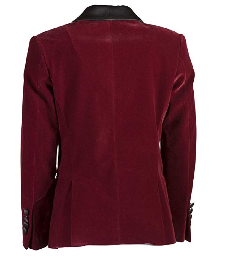 Velvet Jacket Burgundy