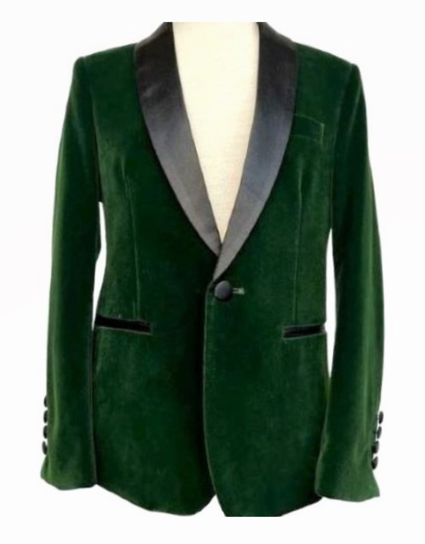 Velvet Jacket Hunter Green