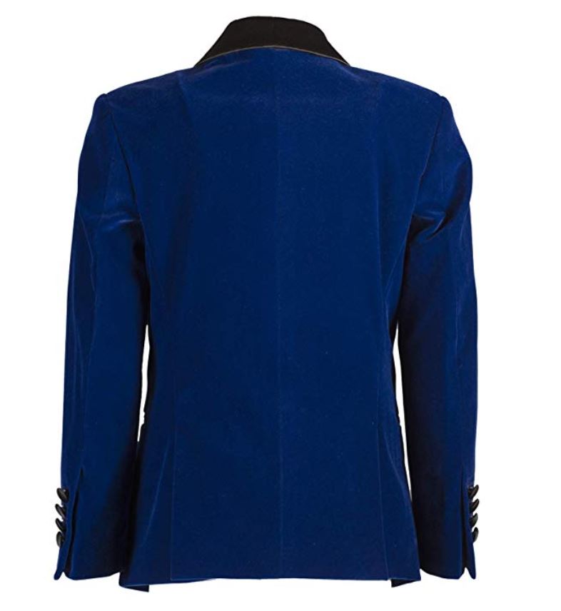 Velvet Jacket Indigo Blue