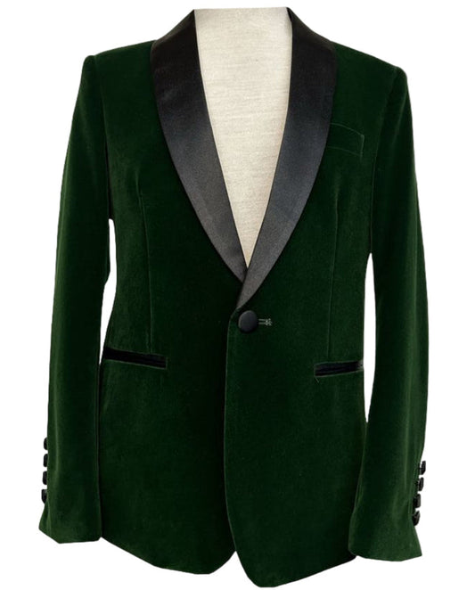 Velvet Jacket Hunter Green