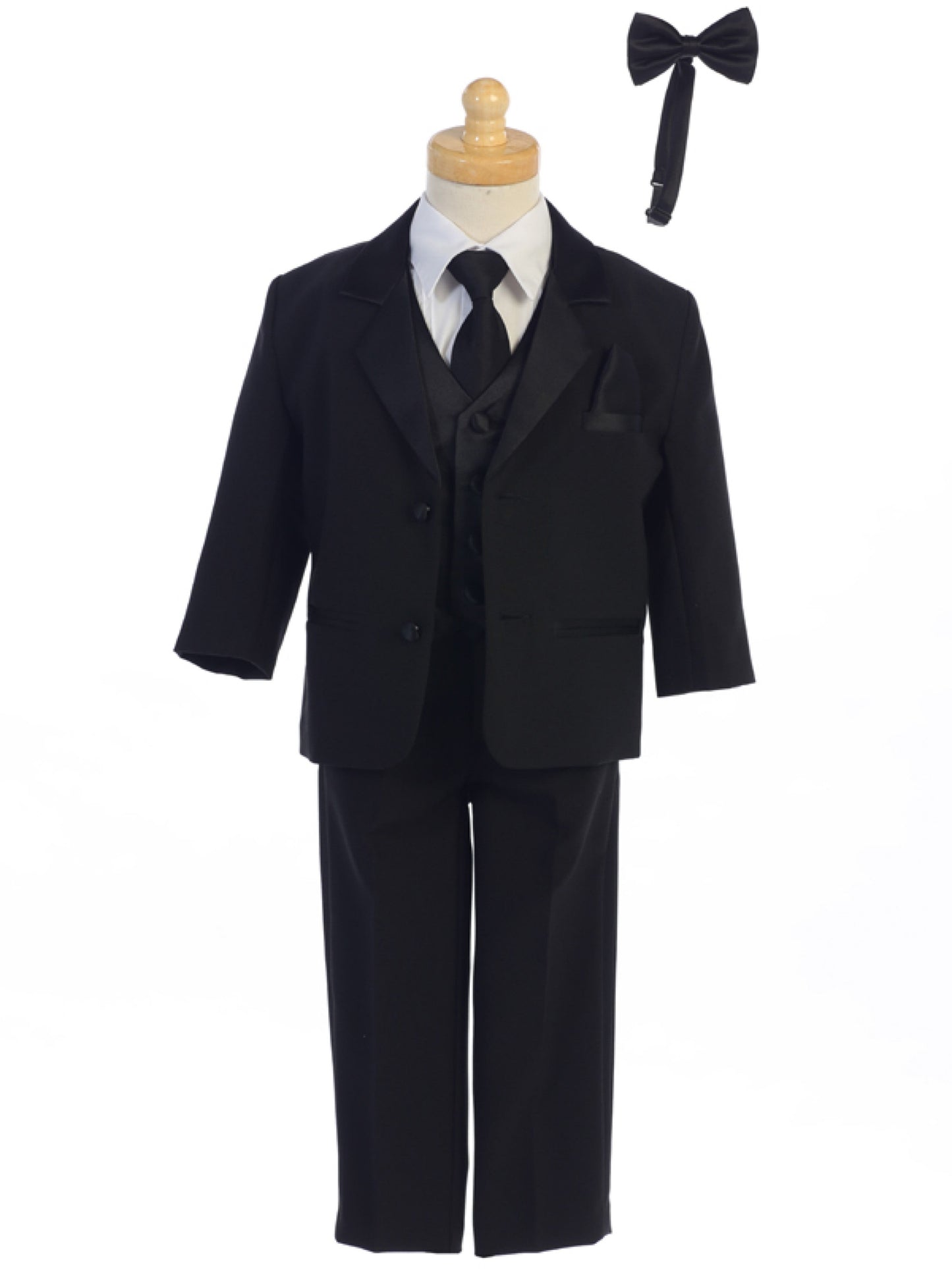 Black Regular Fit 7pc Tuxedo