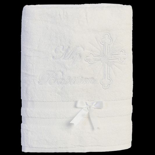 Towel White Embroidery