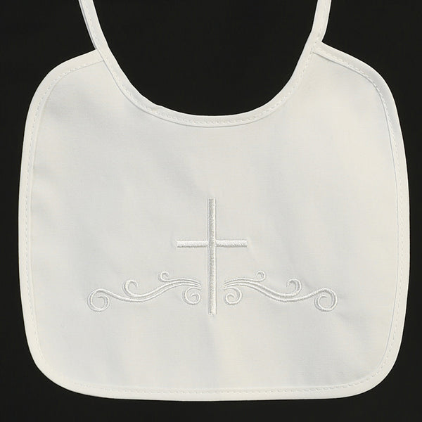 Cotton Bib Embroidered Cross