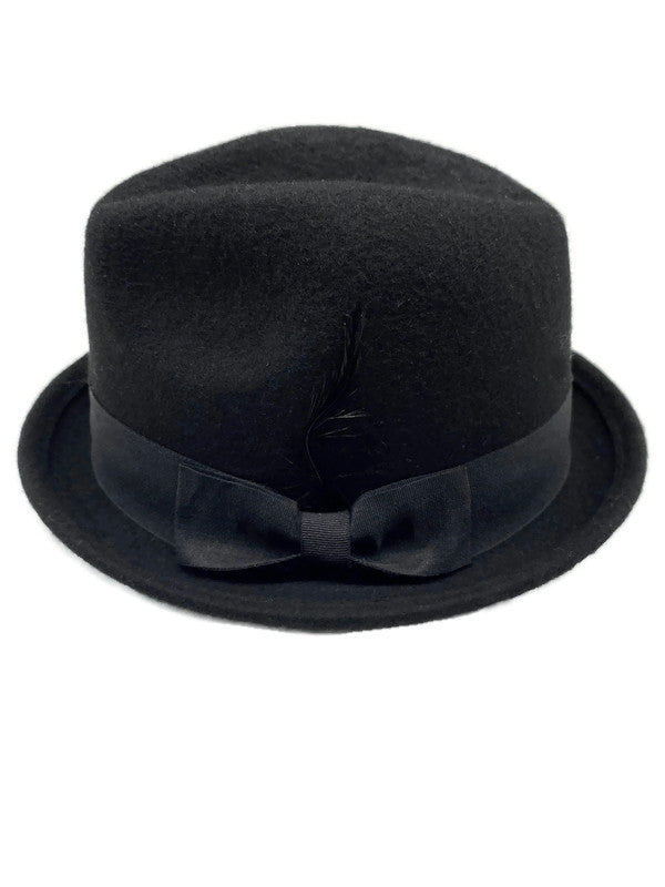 Classic Fedora/Trilby Wool Hat Black