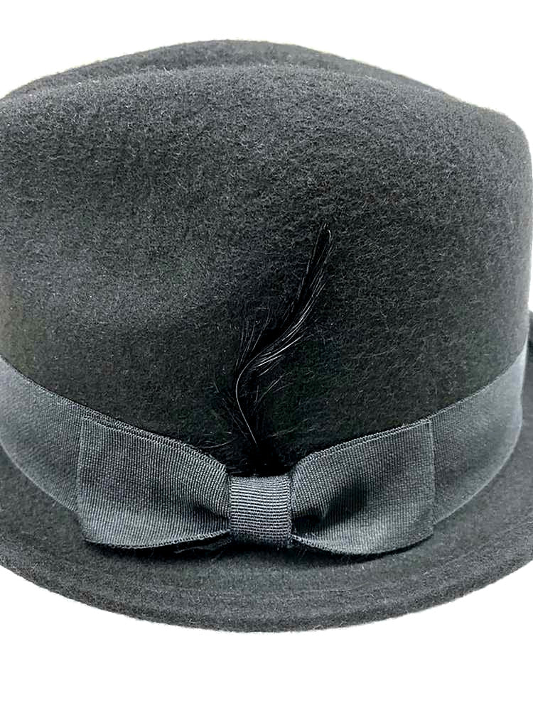 Classic Fedora/Trilby Wool Hat Black