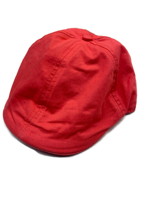 Boys French Hat Coral Red