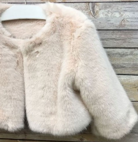 Faux Fur Deluxe Bolero Blush