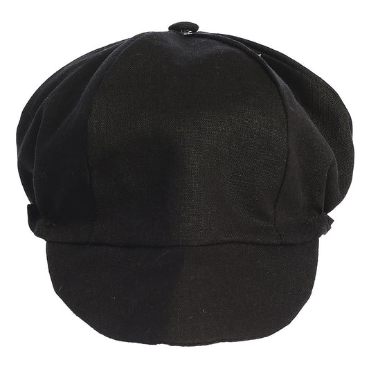 Boys Linen Hat Black