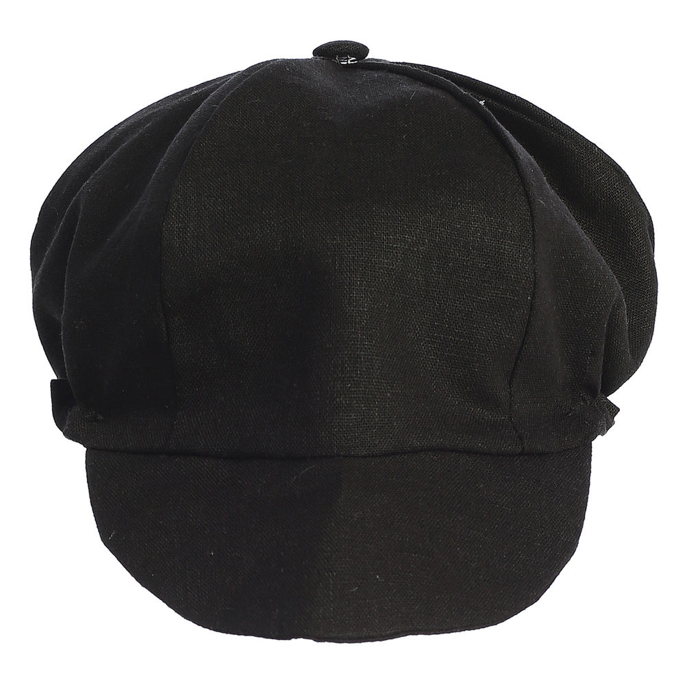 Boys Linen Hat Charcoal