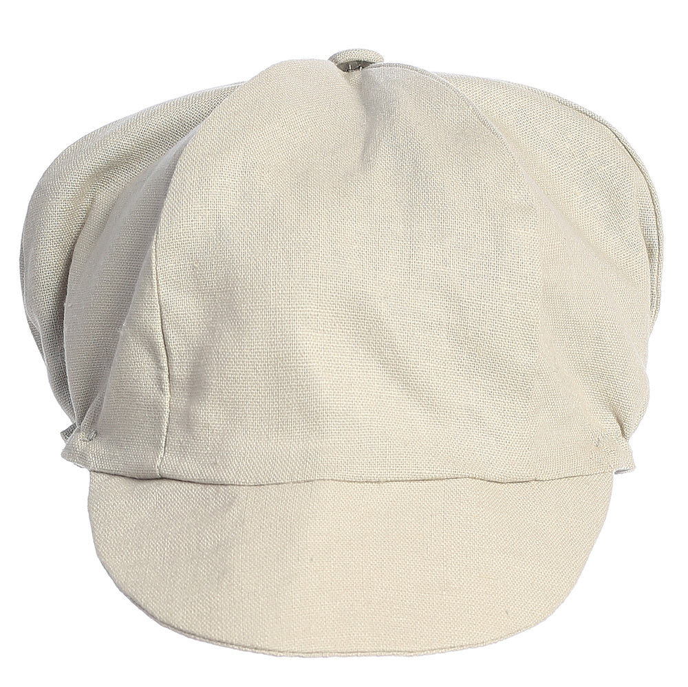 Boys Linen Hat Black