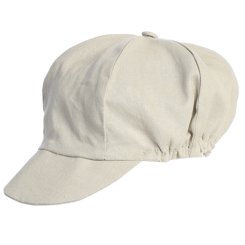 Boys Linen Hat Black