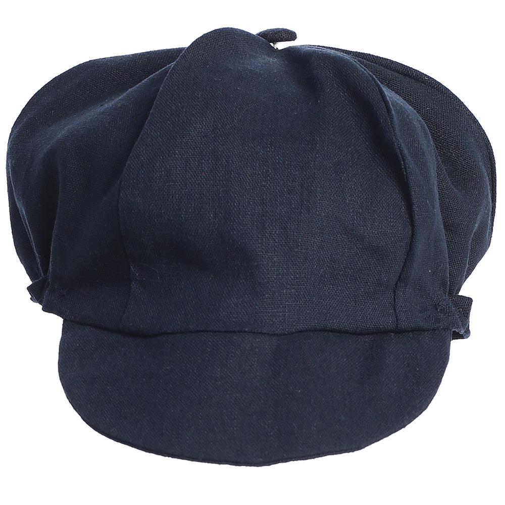 Boys Linen Hat Black