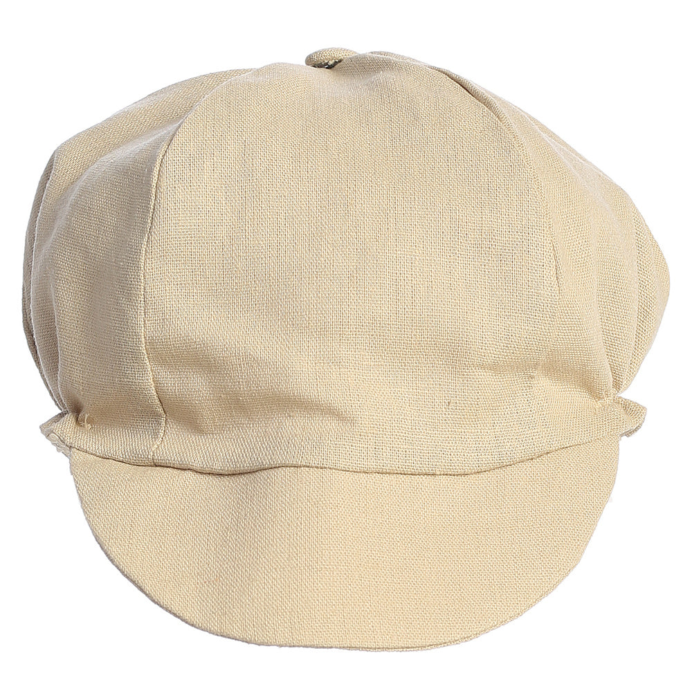 Boys Linen Hat Black