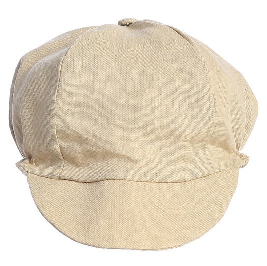 Boys Linen Hat Sand Tan