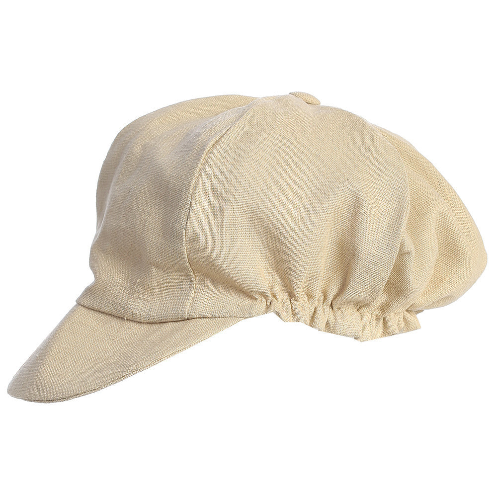 Boys Linen Hat Black