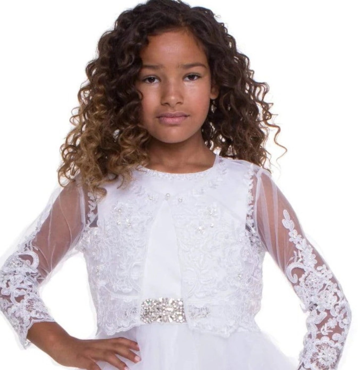 Lace Bolero White