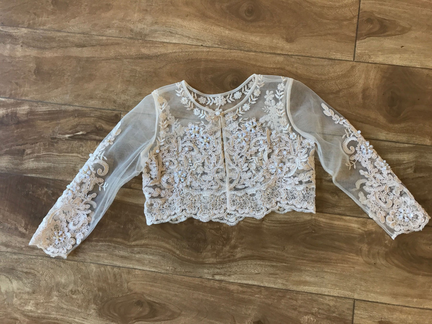 Lace Bolero White