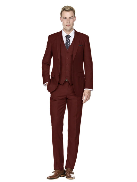 Slim Fit Burgundy