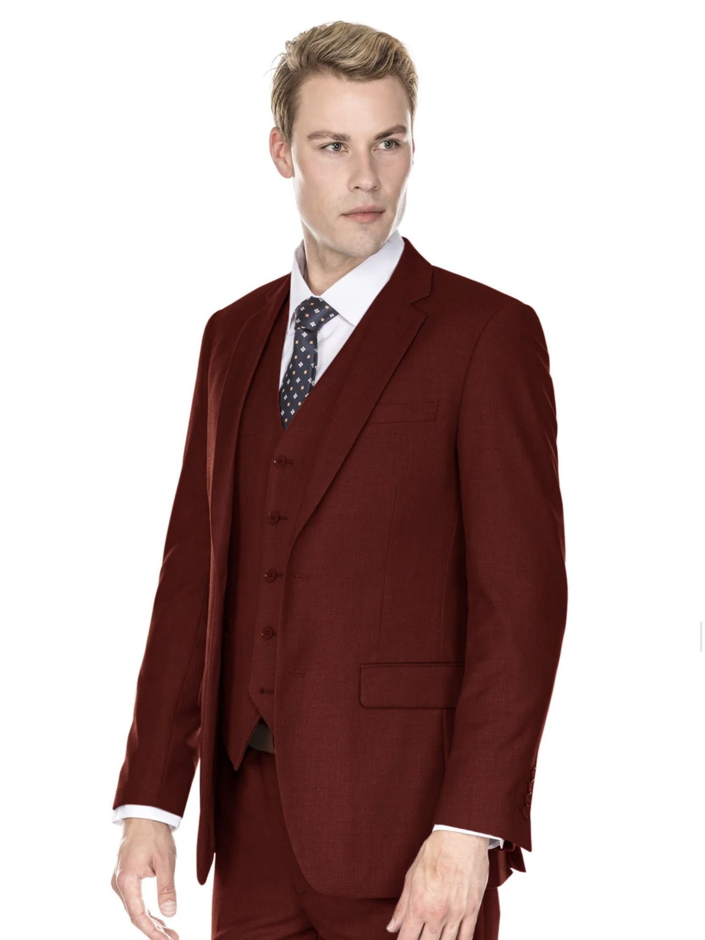 Slim Fit Burgundy