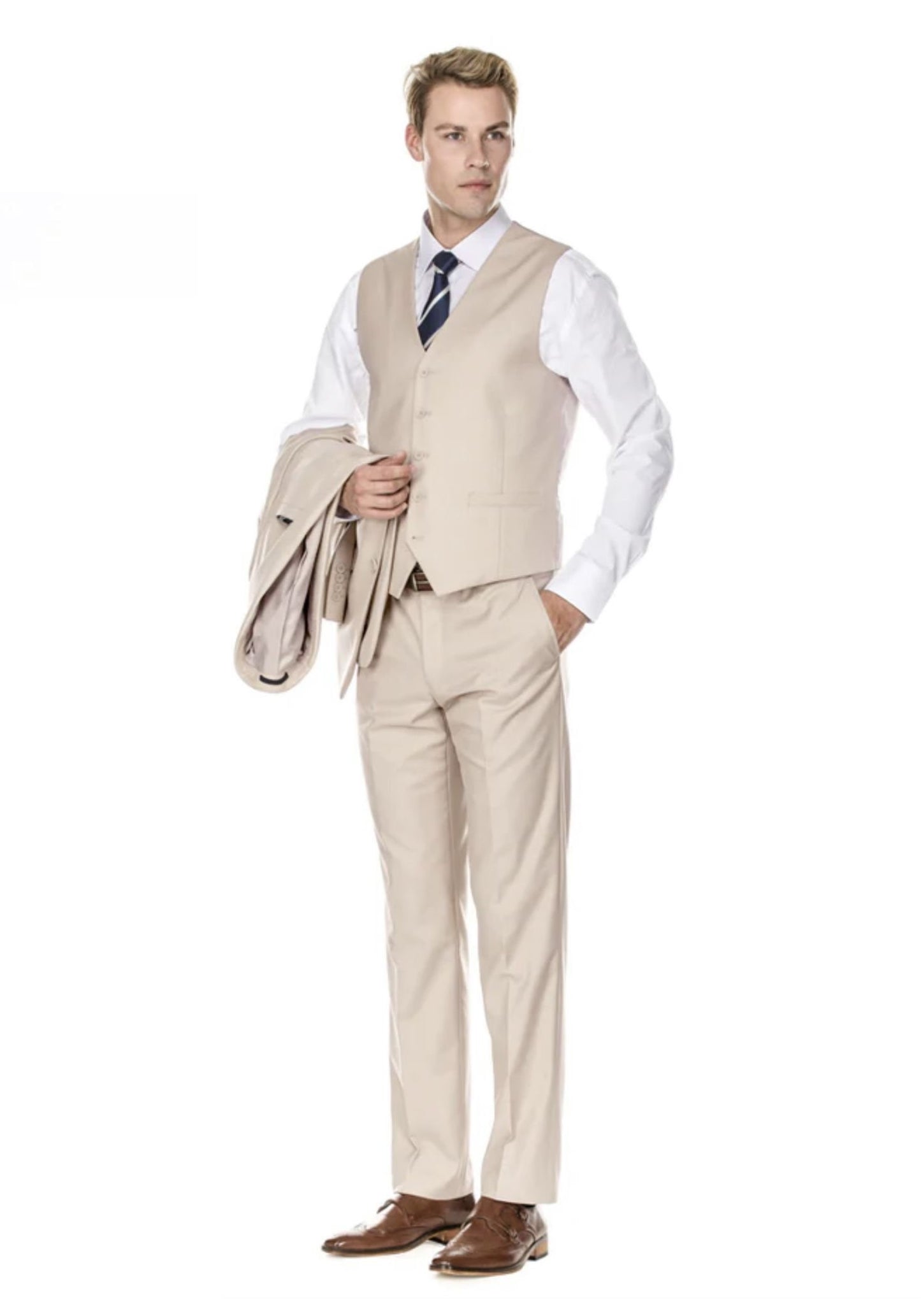 Slim Fit Light Beige