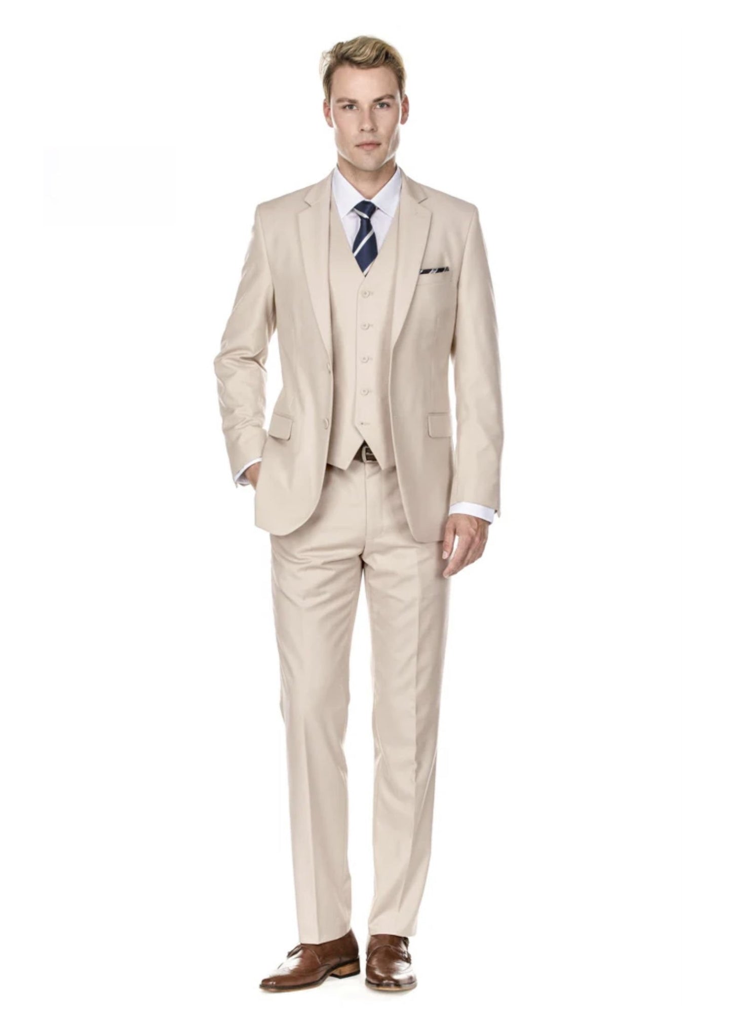 Slim Fit Light Beige