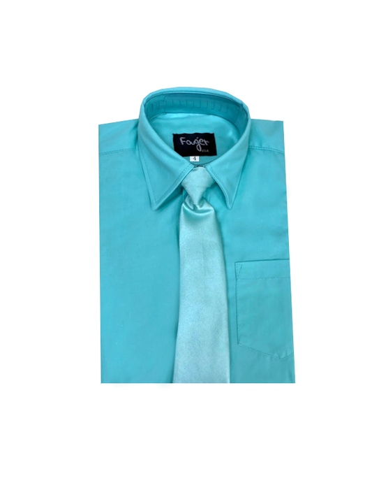 Aqua Regular Fit with Tie