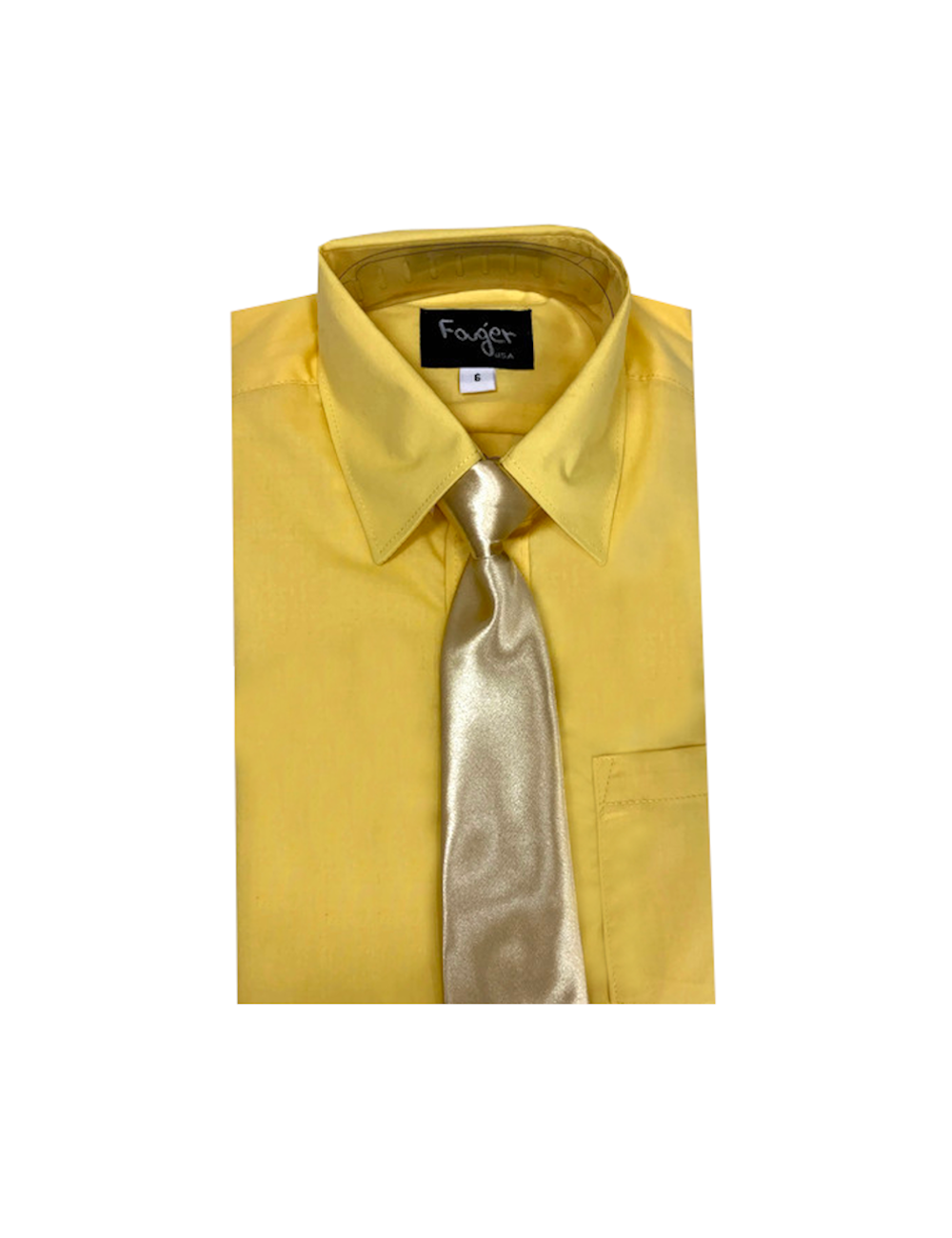 Yellow Gold Regular Fit with Tie