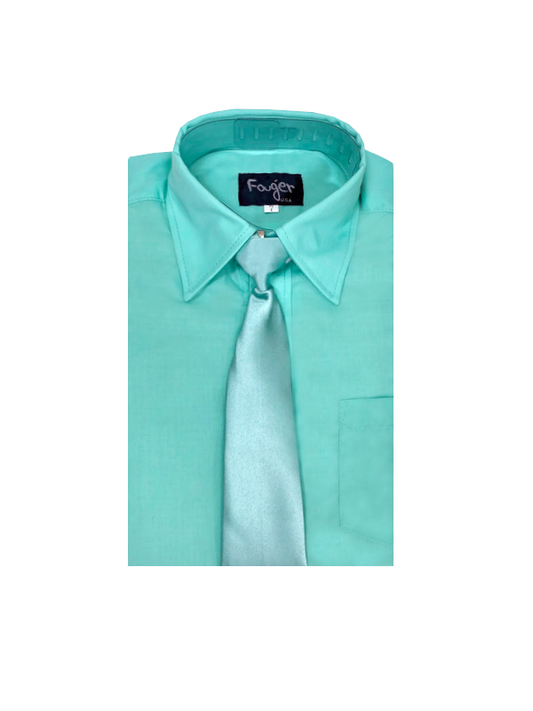 Mint Regular Fit with Tie