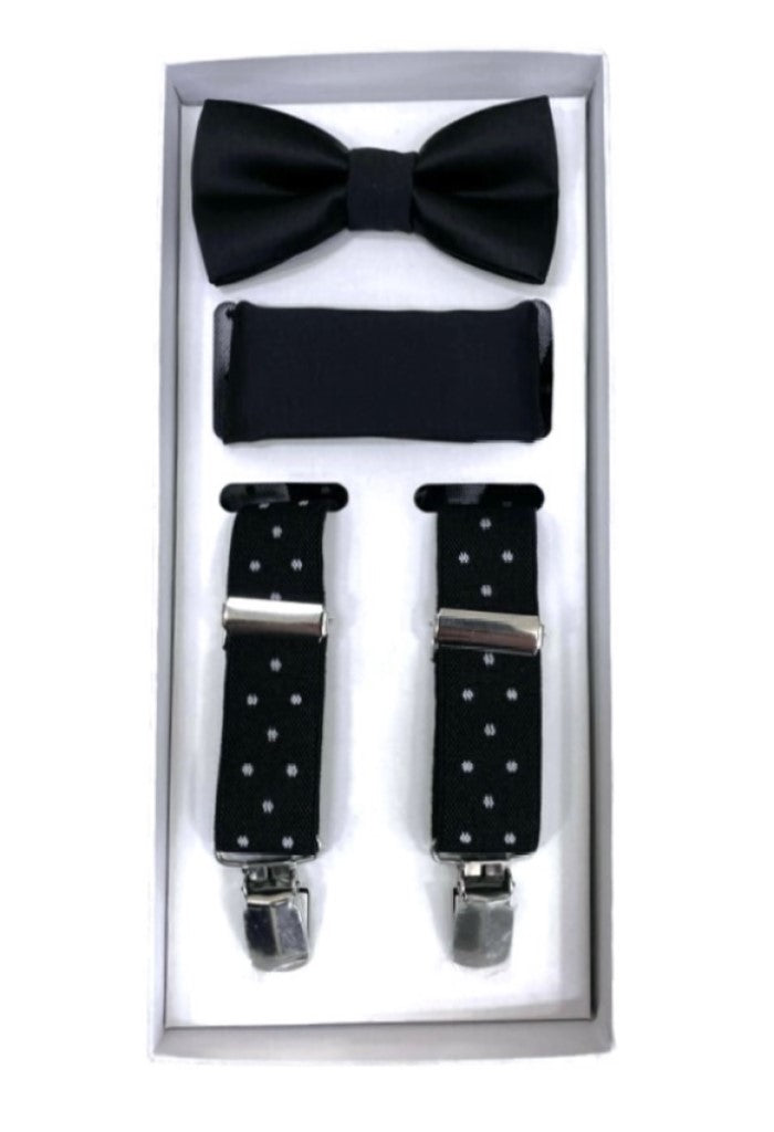 Black Polka Dot Set