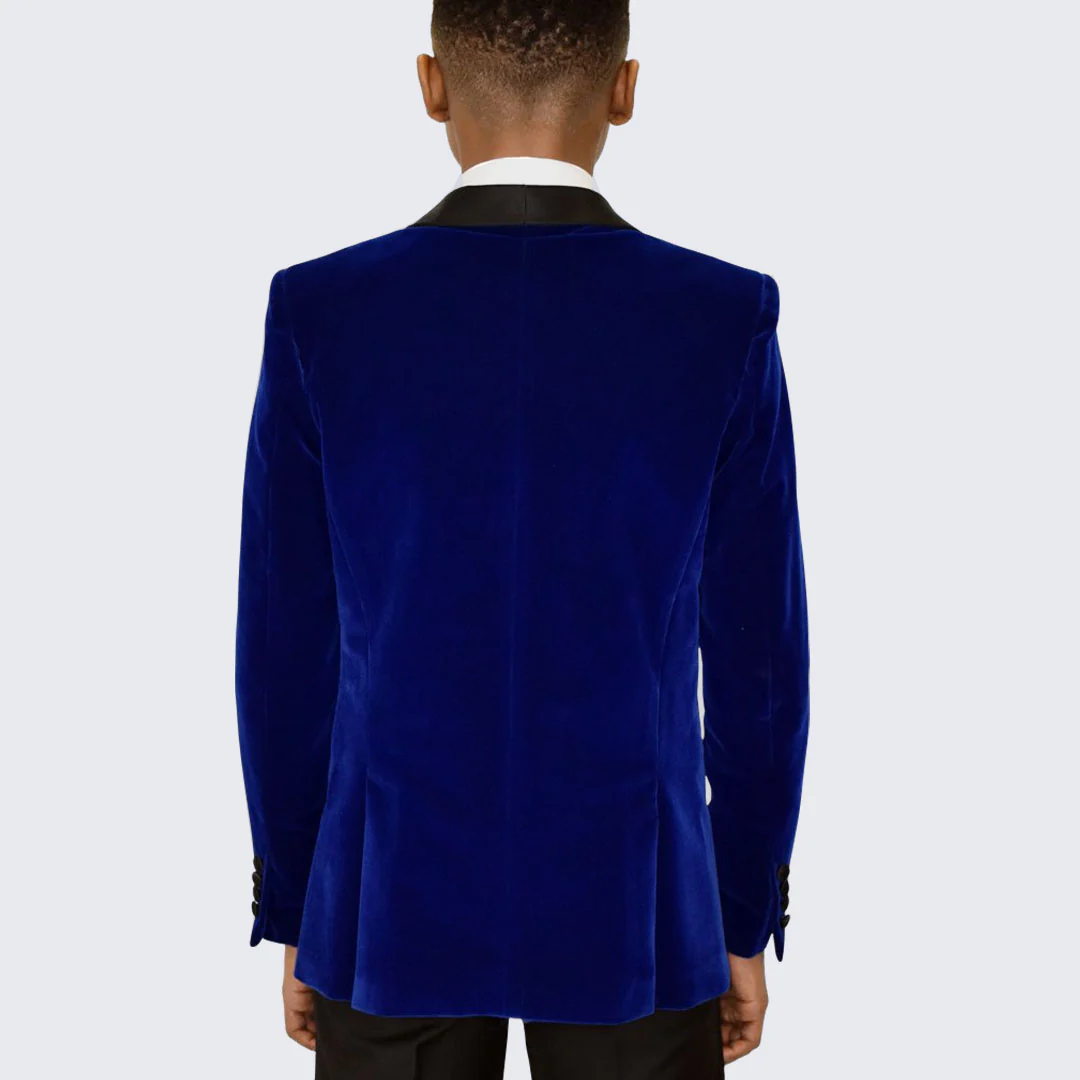 Velvet Jacket Indigo Blue