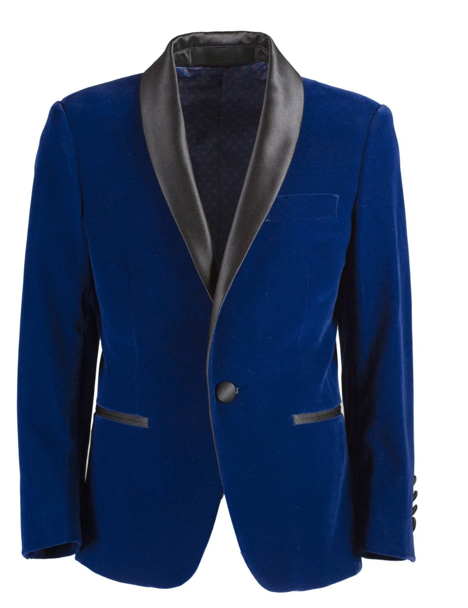 Velvet Jacket Indigo Blue