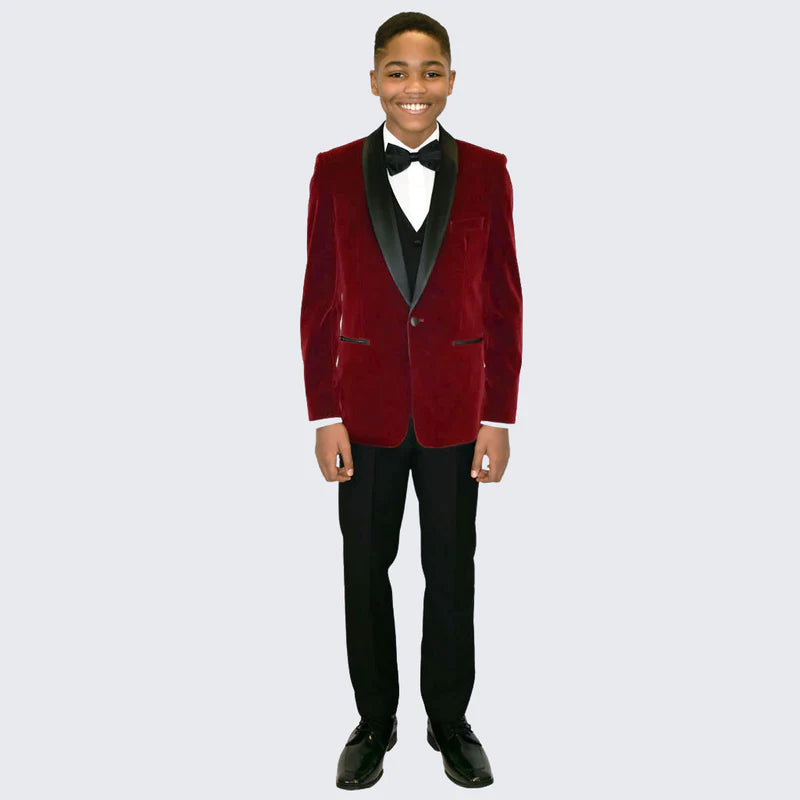 Velvet Jacket Burgundy