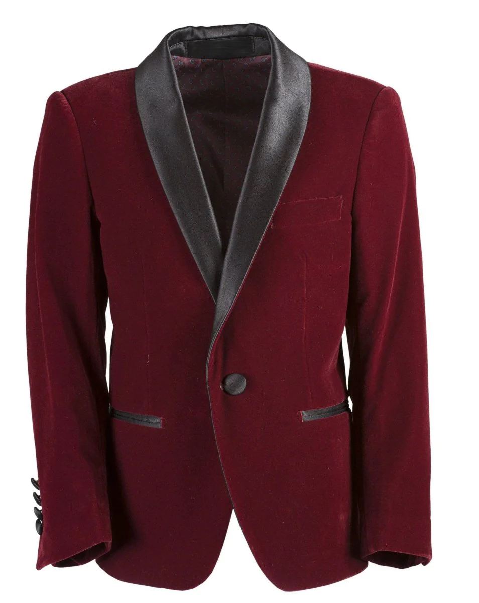 Velvet Jacket Burgundy